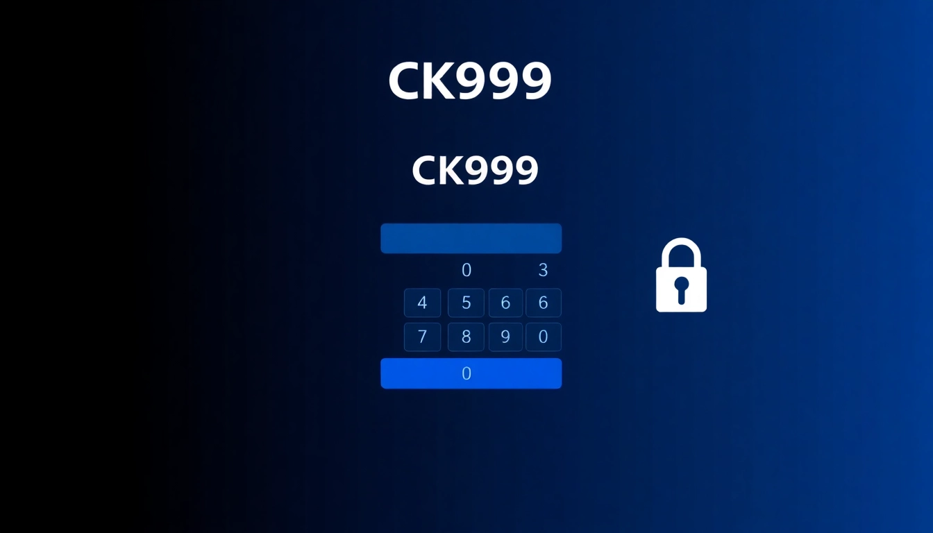 CK999 login page demonstrating quick and secure access for online casino users with a user-friendly interface.