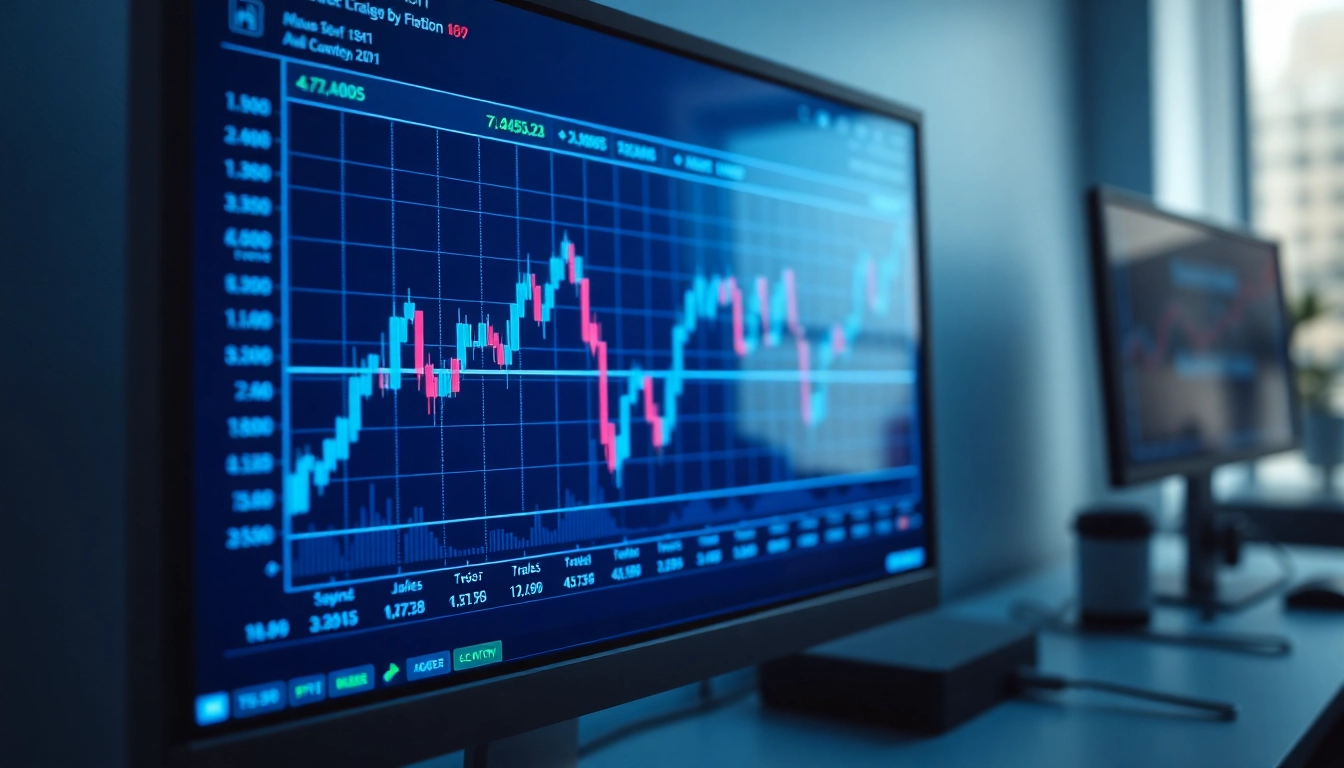 Trading view chart with detailed financial data and analytical overlays for market analysis guidance